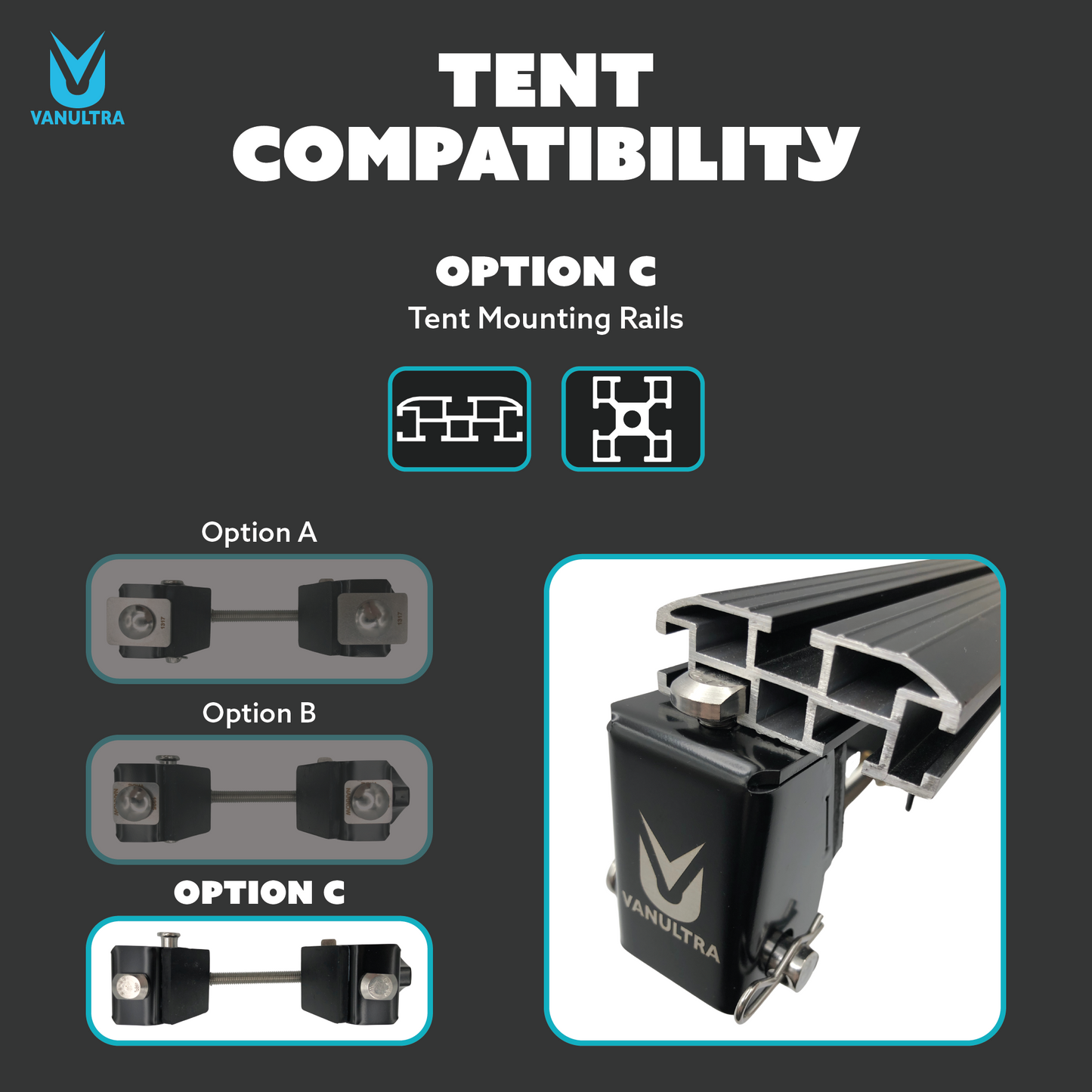 Roof Top Tent Quick Release Mounts